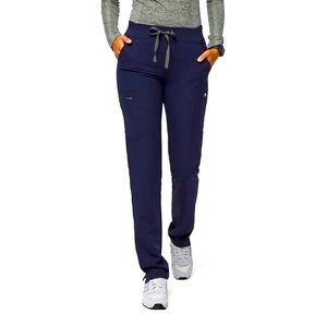 Figs Navy Blue XS Yola Skinny Scrub Pants (XS/Tall)